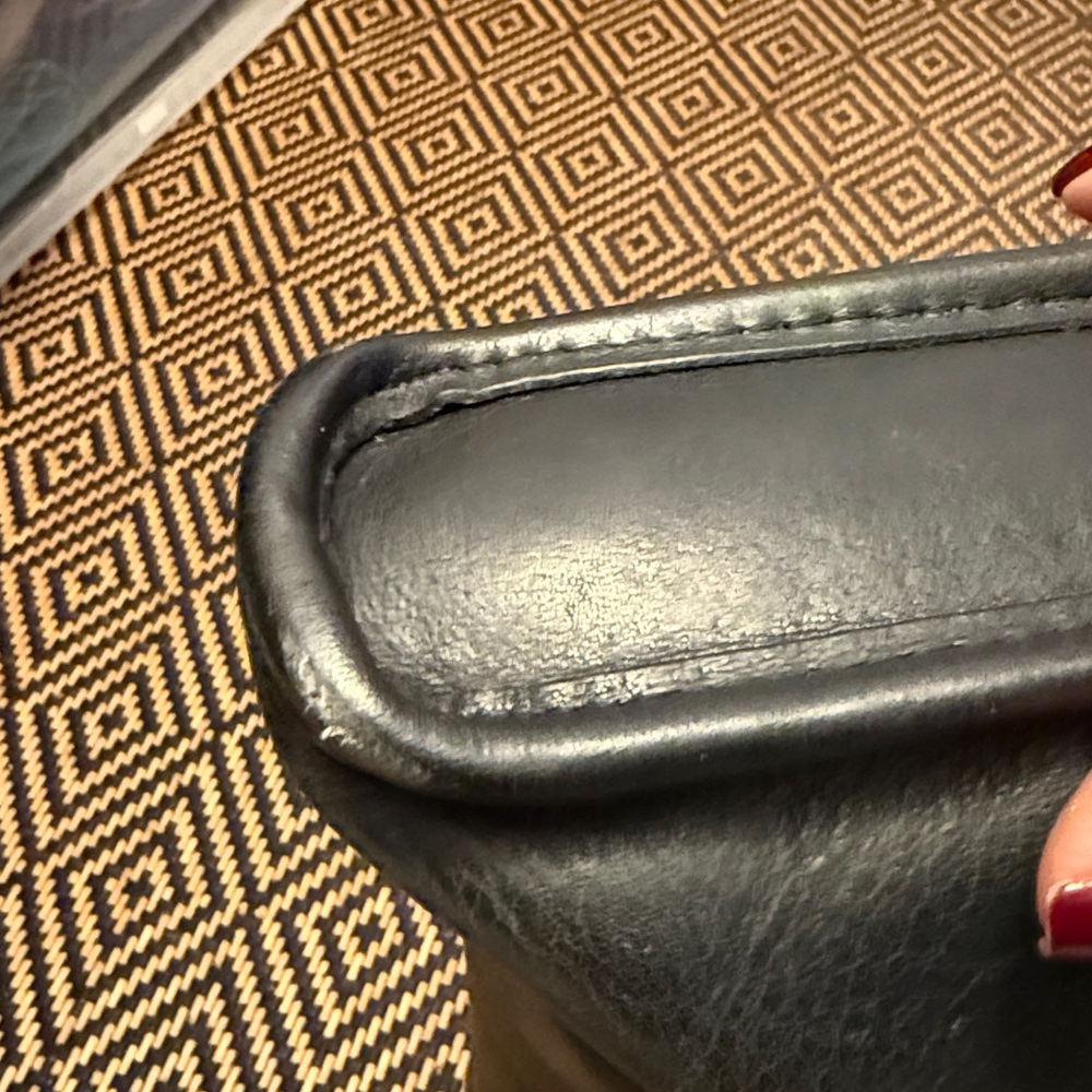 Vintage Coach Kisslock Skinny Tote GLUE IN REGISTRATION 9546 9450 9545 black NYC - Picture 6 of 14